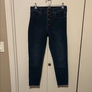 J. Crew High Rise Dark Indigo Jeans